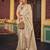 Cream ethnic woven design zari saree