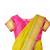 Pink ethnic motifs woven design zari art silk banarasi saree