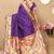 Purple woven design zari paithani saree