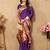 Purple woven design zari paithani saree