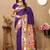 Purple woven design zari paithani saree