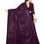 Purple women embellished sequinned saree