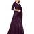 Purple women embellished sequinned saree