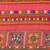 Green kutchi embroidery pure georgette half and half bandhani saree