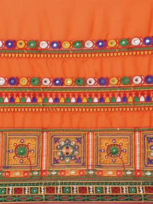 Red bandhani pure georgette embroidered traditional saree 4