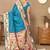 Blue woven design zari silk blend paithani saree