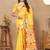 Yellow woven design zari silk blend paithani saree