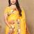 Yellow woven design zari silk blend paithani saree