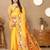 Yellow woven design zari silk blend paithani saree