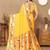 Yellow woven design zari silk blend paithani saree