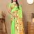Lime ethnic motifs woven design paithani saree