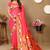 Pink floral woven design zari paithani saree