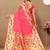 Pink floral woven design zari paithani saree