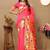 Pink floral woven design zari paithani saree