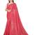 Pink embellished sequinned saree