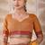Mustard zari and thread work border cotton blend saree with tassels with blouse