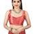 Red embellished sequinned saree