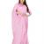 Pink women embellished saree