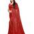 Red embellished sequinned saree