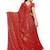 Red embellished sequinned saree