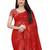 Red embellished sequinned saree