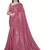 Peach embellished sequinned saree