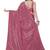 Peach embellished sequinned saree