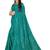 Teal embellished sequinned saree