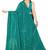 Teal embellished sequinned saree