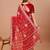 Red bandhani gotta patti poly georgette bandhani saree