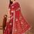 Red bandhani gotta patti poly georgette bandhani saree