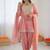 light Onion Pink Art Silk Thread with Mirror Dhoti Suit 