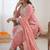 light Onion Pink Art Silk Thread with Mirror Dhoti Suit 