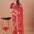 Red bandhani gotta patti poly georgette bandhani saree