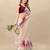 Cream floral printed organza saree