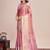 Pink woven design zari silk blend kanjeevaram saree