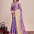 Purple ethnic motifs woven design kanjeevaram saree