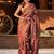 Purple embellished zari heavy work kanjeevaram saree