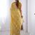 Mustard embellished sequined embroidered saree