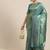 Teal teal & gold-toned woven design zari silk blend kanjeevaram saree