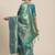 Teal teal & gold-toned woven design zari silk blend kanjeevaram saree
