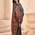 Multicolor ethnic motifs zari pashmina heavy work saree