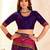 Purple ethnic motifs zari pashmina designer saree