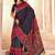 Blue ethnic motifs zari pashmina saree