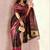 Black ethnic motifs zari pashmina saree