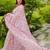 White fashion floral printed ready to wear saree