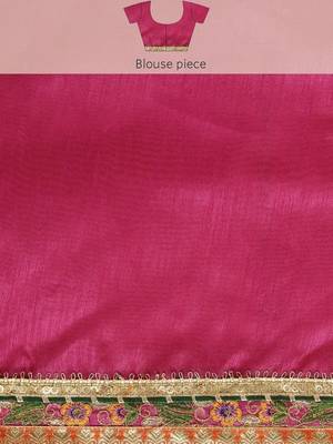 Orange bandhani embroidered pure chiffon saree 4