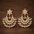 Golden kundan wedding chandbali