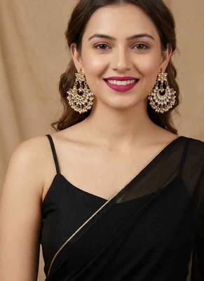 Golden kundan wedding chandbali 2
