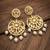 White kundan earrings